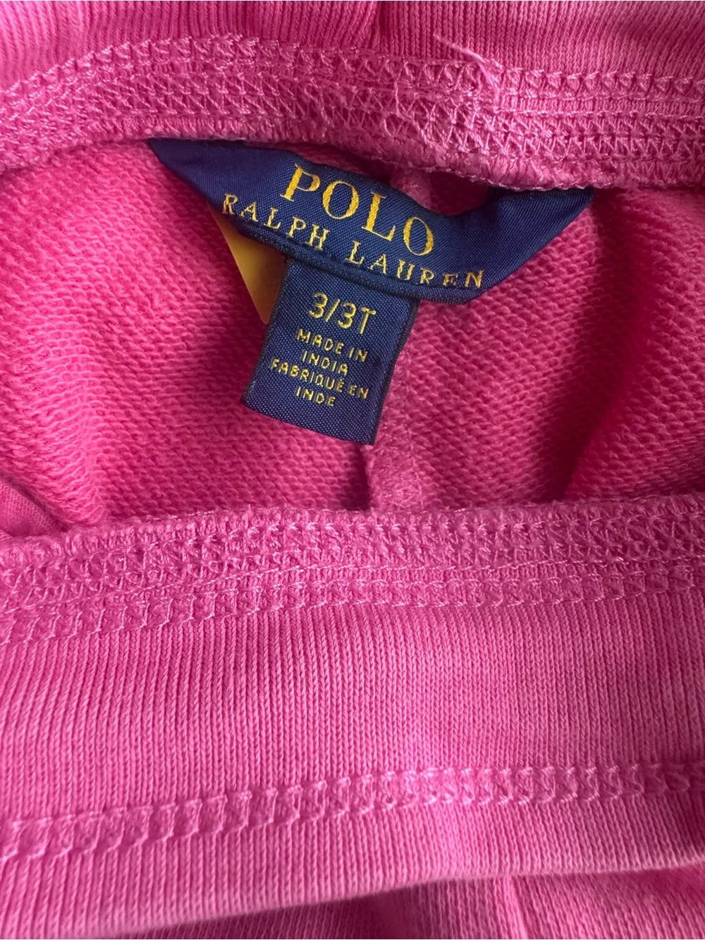Ralph Lauren Hot Pink Girl’s Fleece Jogger Pants Size 3/3T